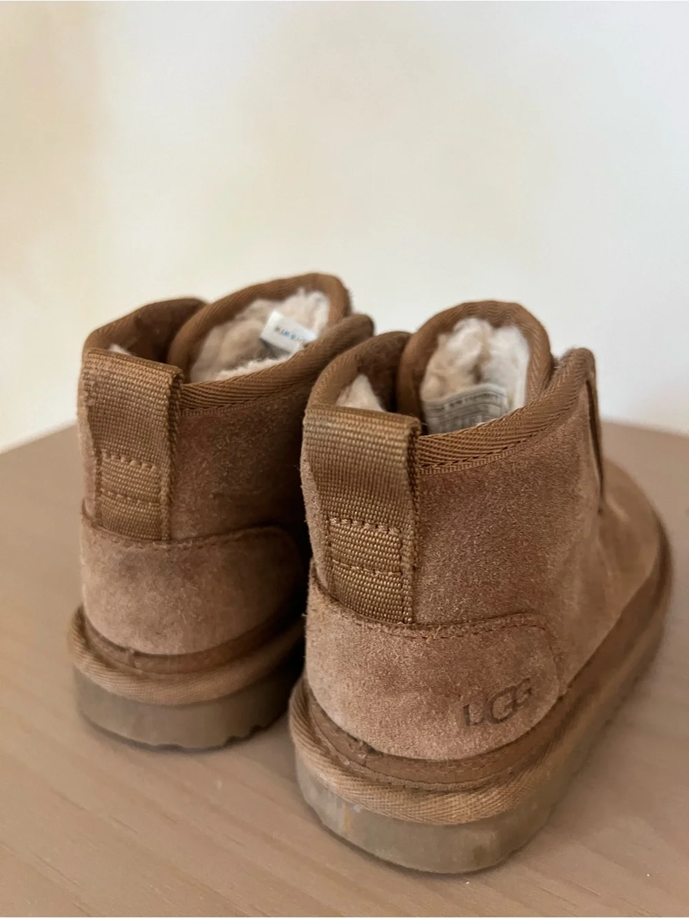 UGG Kids Chestnut Brown Suede Lined Booties